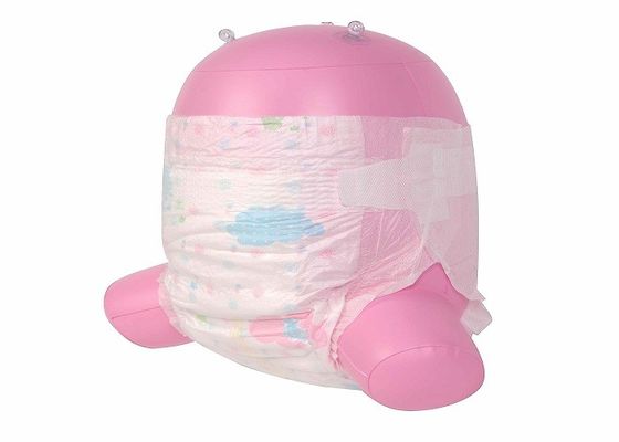 Подгонянное голубое PE Breathable Backsheet брюк пеленок хлопка младенца ADL