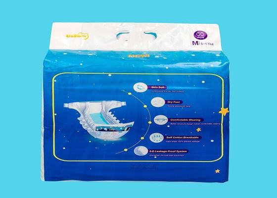 Белый Breathable напечатанный мультфильм пеленки 390*320mm младенца Backsheet мягкий