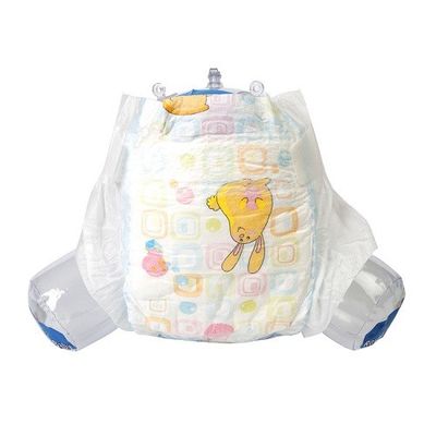 младенец предохранения утечки 3D Newborn связал пеленки тесьмой с Nonwoven Topsheet